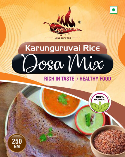 Karunguruvai Rice Dosa Mix (250gms)